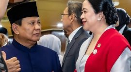 Presiden RI Prabowo Subianto bersama Ketua DPR sekaligus Ketua DPP PDIP Puan Maharani. (Instagram.com @puanmaharaniri)