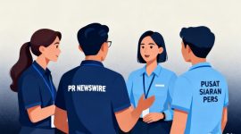Kolaborasi PR Newswire–PSPI menjadi langkah strategis dalam meningkatkan penyebaran informasi korporasi. (Dok. Kreasi Cici AI)