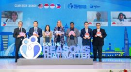 Deborah Seifert, Cluster Lead, Pfizer Malaysia, Singapura, Indonesia, dan Filipina bersama Mitra yang Berpartisipasi di seluruh MISP.