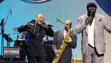 Dee Dee Bridgewater, James Carter and Gregory Porter performing Ramsey Lewis’ “The In-Crowd” during the International Jazz Day Global Concert in Chicago — &copy; Steve Mundinger