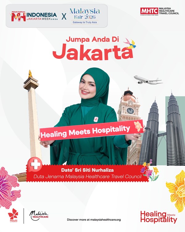Malaysia Healthcare strengthens its regional presence through Malaysia Fair Jakarta 2026, reaffirming Malaysia’s position as a preferred healthcare destination for Indonesian travellers under the Malaysia Year of Medical Tourism 2026 (MYMT 2026). Guided by the “Healing Meets Hospitality” narrative, the initiative reflects Malaysia Healthcare’s continued commitment to delivering trusted, patient-centred experiences built on clinical excellence, compassion, comfort, and cultural familiarity.
