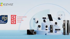 EZVIZ wins the K-Digital Brand Award and the Singapore Good Design Award for its brand impact and product innovation.